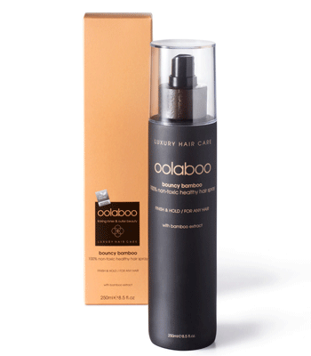 Oolaboo Bouncy Bamboo Non Toxic Healthy Hair Spray